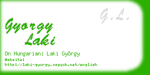 gyorgy laki business card